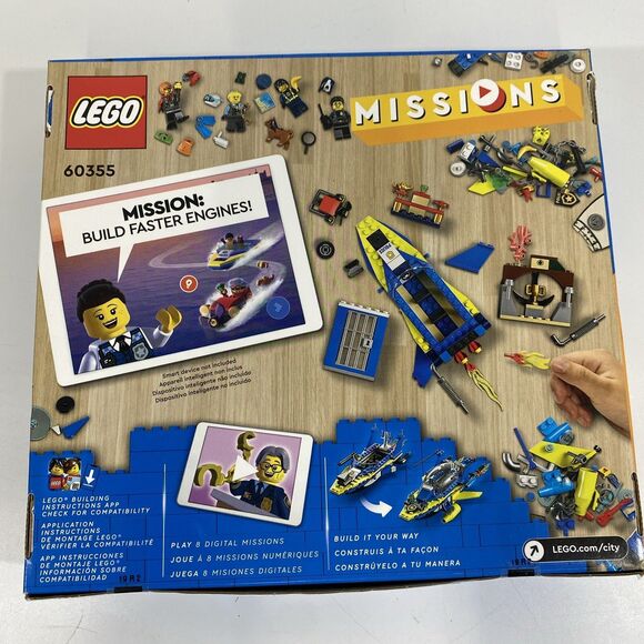LEGO City: Water Police Detective Missions Set 60355 NIB 6+ 278 Pcs - Picture 2 of 4